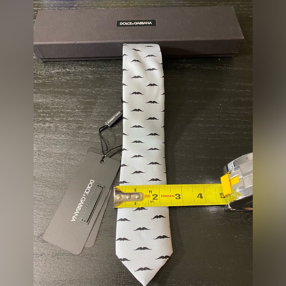 Dolce & Gabbana Silk Mustache Tie